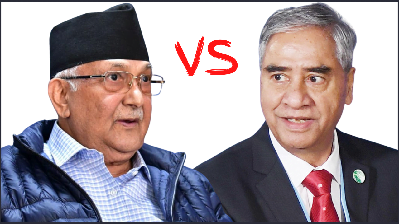 Oli VS Deuba: KP Sharma Oli Challenges Sherbahadur Deuba for Agenda Based Live Debate 1 Oli VS Deuba: KP Sharma Oli Challenges Sherbahadur Deuba for Agenda Based Live Debate